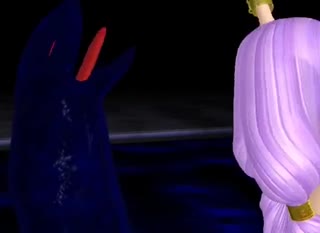 WOW threesome with an insatiable orc girl and two cocks