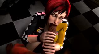 Some fast fucking in doggy style for a busty 3D harlot