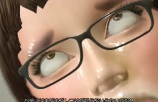 Interracial lesbian double dildo cartoon fucking