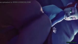 Blue alien female is hardcore fucked in missioary