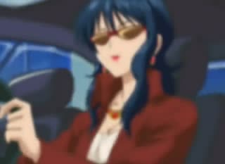 Sexy anime MILF is having fun with a big dildo