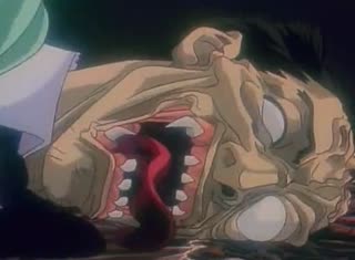 Slut with purple hair is teased and fucked in a hentai