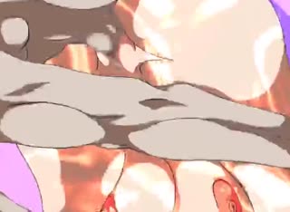 A slut with purple hair is utterly rocked and left tired