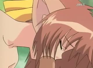 Blonde MILF with a huge pair of tits gives him instructions