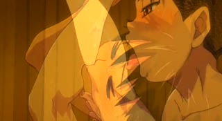 Muscular dude fucks a busty blonde anime whore