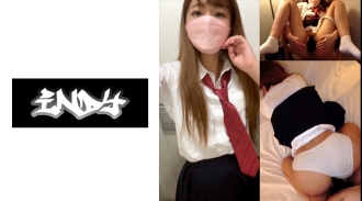 CRT-022 Usage period: 3 years [Personal photo shoot] Black polka dot pattern panties on white cotton material *There is some yellowing_Spo bra gal (wearing part-length leggings as nightgown) and P activity of returning home part 2 Thumbnail