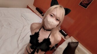 FC2-PPV-4800303 A secret night in Shibuya with a 19-year-old blonde slender gal who looks great in a black cat costume Thumbnail