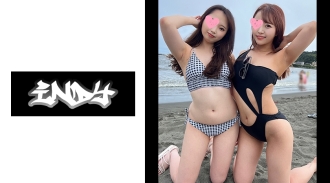 IND-111 [Personal shooting] Gonzo with a swimsuit beautiful duo who succeeded in picking up on the island * Gachireal creampie 3P video leak Thumbnail
