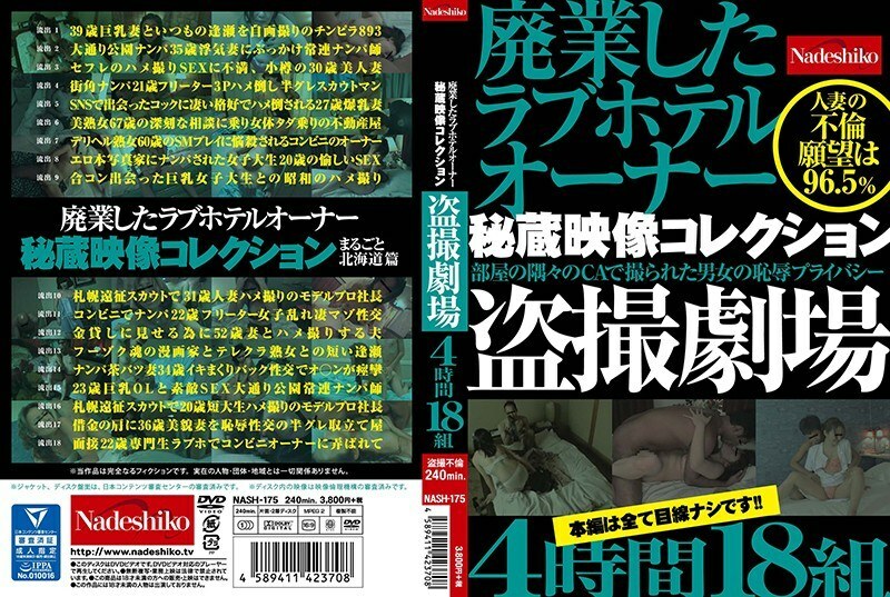 NASH-175 Love Hotel Owner's Treasured Video Collection Voyeur Theater 4 Hours 18 Groups