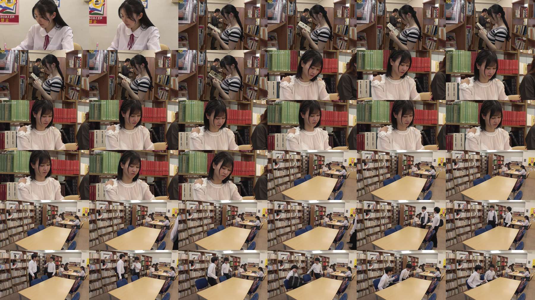 [UNCENSORED-LEAK] OFSD-052 Ultra slow piston x voice suppression explosive orgasm! As long as you keep quiet, you can have sex with anyone in the silent library