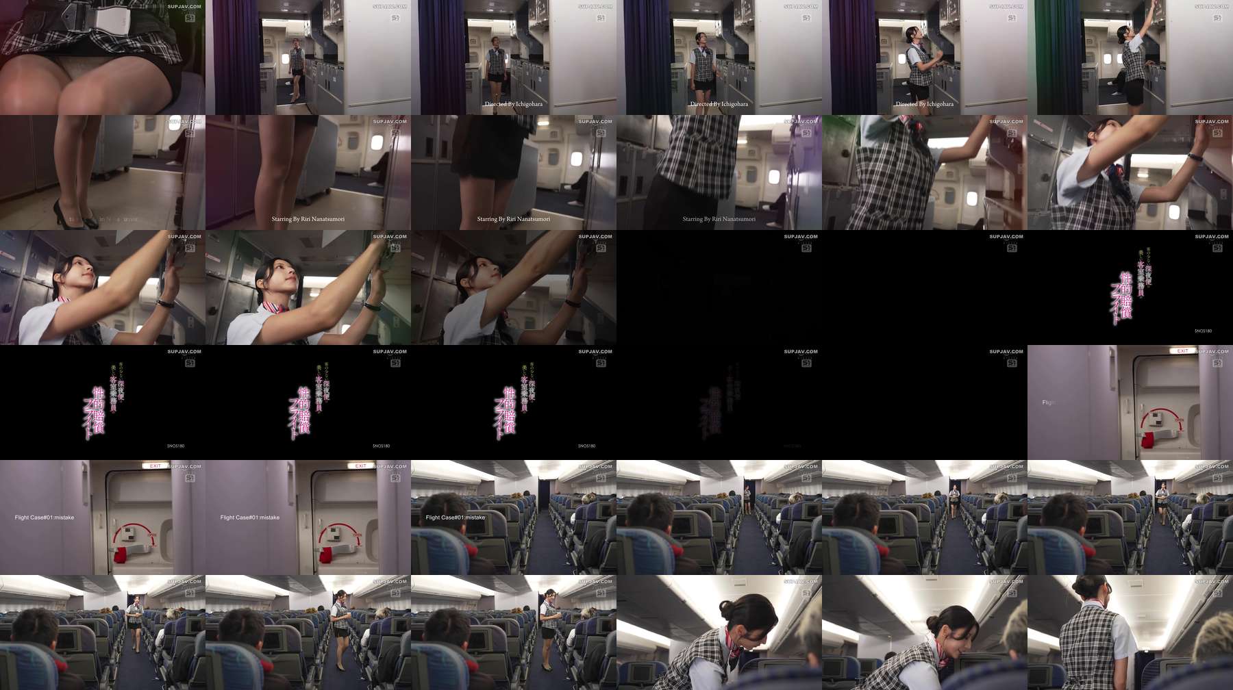 [UNCENSORED-LEAK] SNOS-180 Late-night flights with few passengers are sexual compensation flights for beautiful flight attendants - Riri Nanatsumori