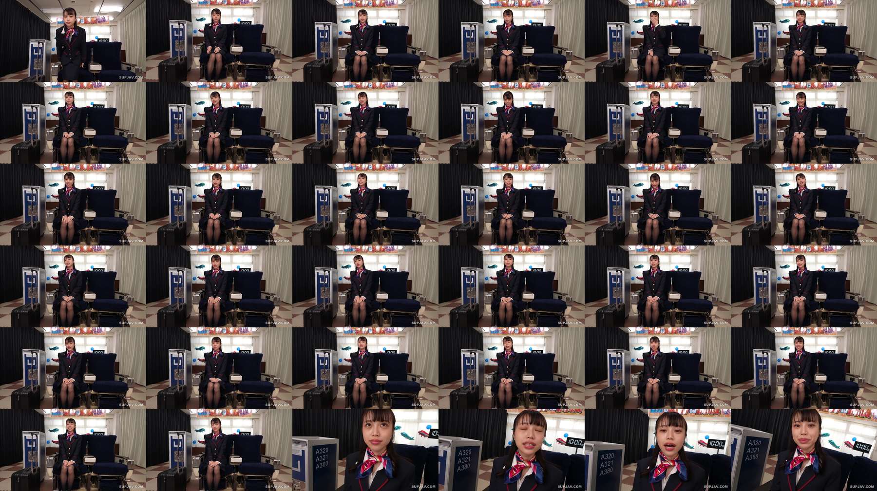 [UNCENSORED-LEAK] SVVRT-073 Amateur Variety: Her dildo-soaked pussy is completely visible through a see-through wall! A flight attendant with beautiful legs takes on the challenge of using an extra-thick dildo on her way back from a flight! Her lewd hip m