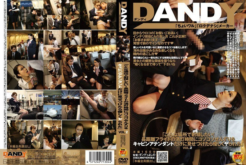 DANDY-202 "I Want To Ejaculate In A Place Like This! When I Showed Me A Sneak Peek At The Lights Out On A Long-distance Flight Only The Cabin Attendants Gently Fucked Me" VOL.2 Thumbnail