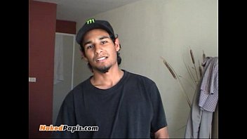 Straight Latino Guy Shows His Uncut Verga And Strokes Off. See This Papi In Acti