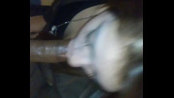 Latina Gives Head In Bathroom
