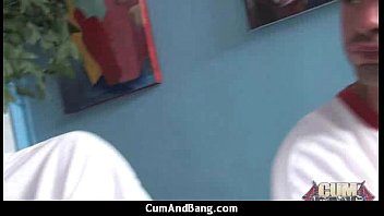 Black Chick Deepthroats A Group Of White Studs And Gets Rewarded With Cum 8