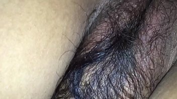 Hairy Wife In Black Bra _ Tight Asshole Enjoying Doggy Style With Husband Friend