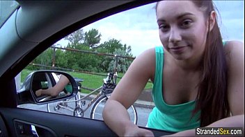 Jenny Dark Hitches A Ride And Gets Fisted In The Woods