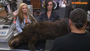 Lesbian Couple Desperately Needs Money Fuck With Pawnkeeper