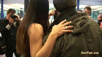 Doll Fucks With Dildo On Sexfair Stage