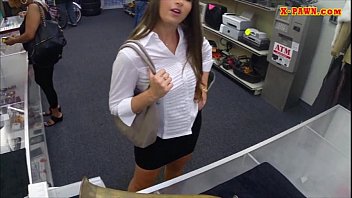 Big Butt Amateur Fucked In The Backroom Of A Pawnshop