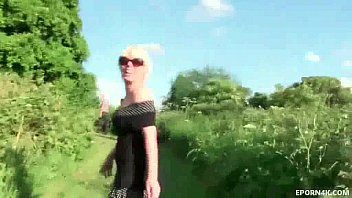 Blonde Slut Loves Blowjob Group Outdoor