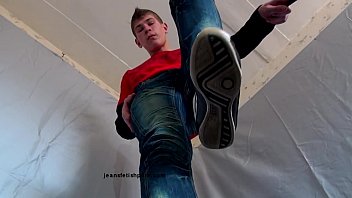 Trampling Gay Jeans Fetish Spit Sneakers Shoes Hd720