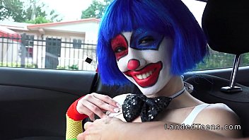 Clown Teen Fucking Outdoor Pov