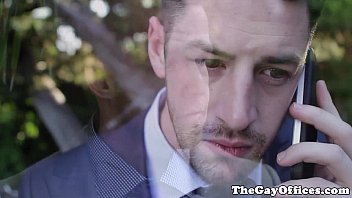 Sweaty Gayoffice Stud Fucking His Clients Ass