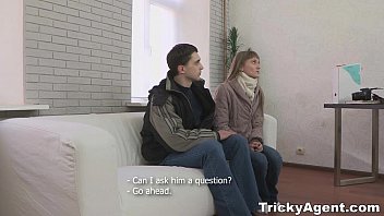 Tricky Agent - Assfucked Christie B With Her Bf Downstairs Teen-porn