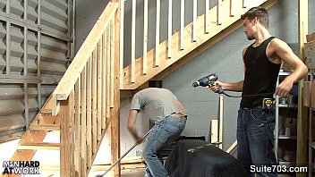 Horny Gays Licking Butts On Stairs