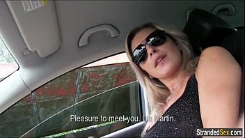 Busty Teen Alena Sucks Strangers Cock For A Free Ride