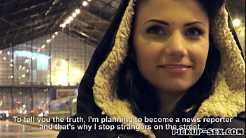 Amateur Brunette Czech Girl Caprice Fucked For Some Cash