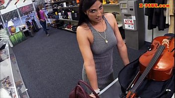 Hot Babe Satisfied By Pervert Pawnkeeper In The Backroom