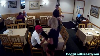 Petite Pounded Waitress Babe Fucked In Office