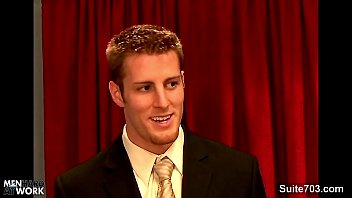 Gays Fuck In Threesome At Work