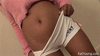 Kat Young In Pink Wool Clothe