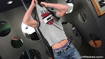 Masked Stud Jerking His Uncut Penis 1 Gays
