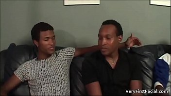 Good Looking Ebony Homo David Takes Two Gays