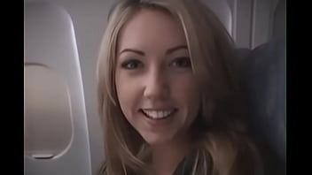 Sarah Peachez - Airplane Blowjob