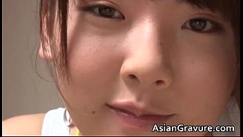 Cute Japanese Chick Stripping And Posing