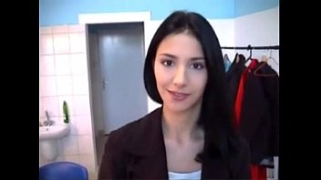 Hot Cute Brunette Blowjob Cumshot On Face