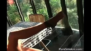 Great Blonde Whore Smokes Cigarettes