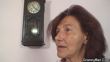 Sewing Old Granny And Boy