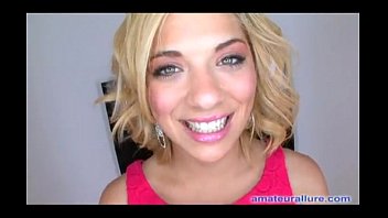 Horny Blonde Milks Cock For A Tasty Treat