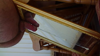 Cumming Down A Mirror
