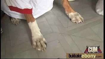 Ebony Babe Sucks Too Many White Cocks 9 - cumshot, cum, sperm, facial, cock, interracial, blow, blowjob, group, cocks, dick, dicks, cumshots, - Video 5833701