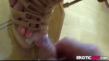 Cumshot On Wifes Sexy Toes