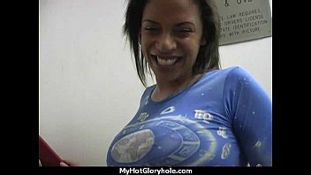 Ebony Teases Then Gives A Good Blowjob 4