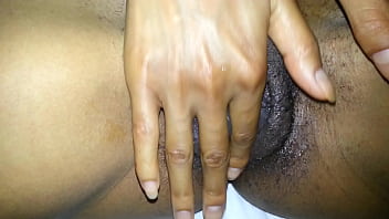 Sexy Ebony Plays With Herself And Toys. Man Watches.